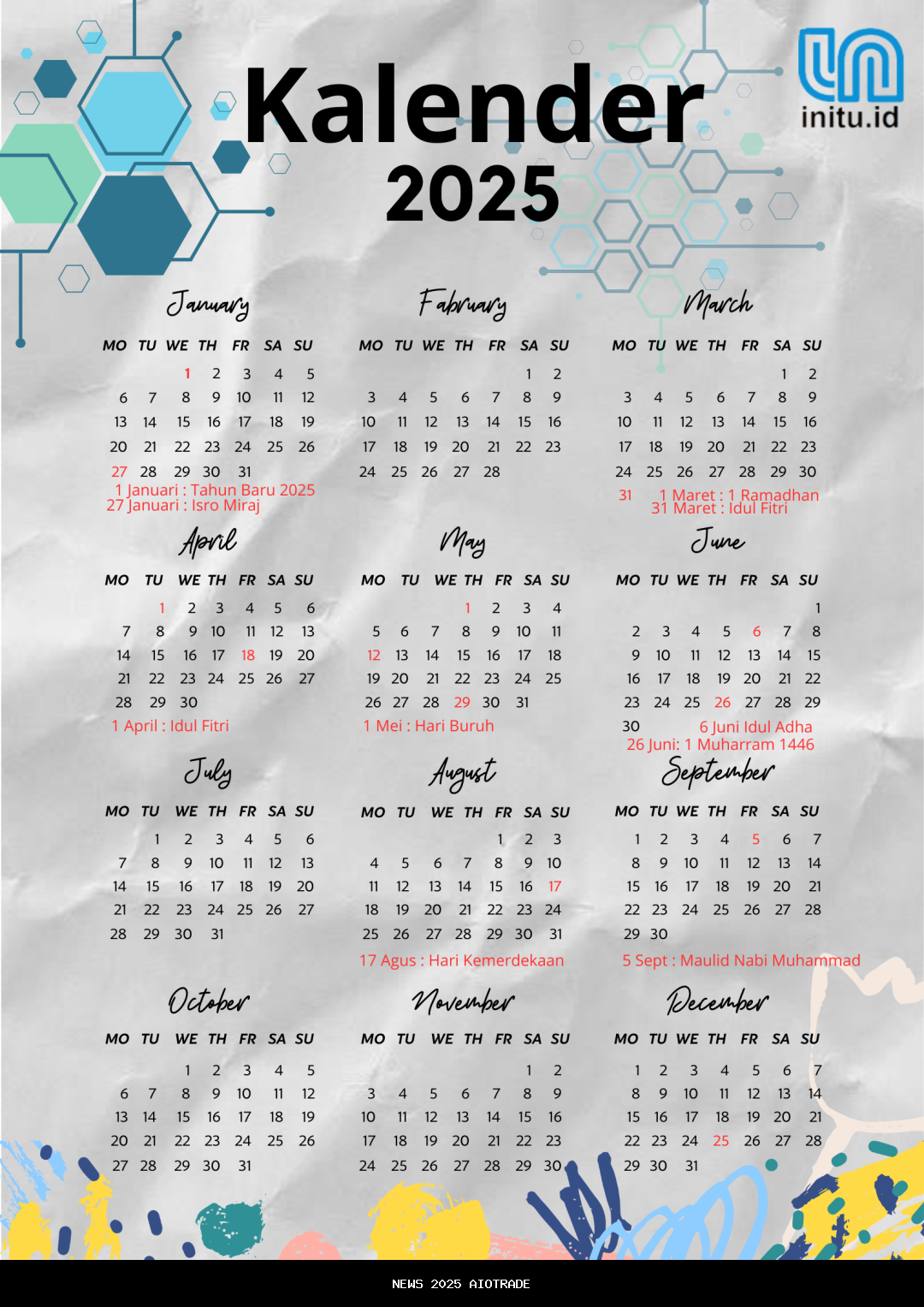 Kalender November 2025: Hari Libur dan Perayaan Utama