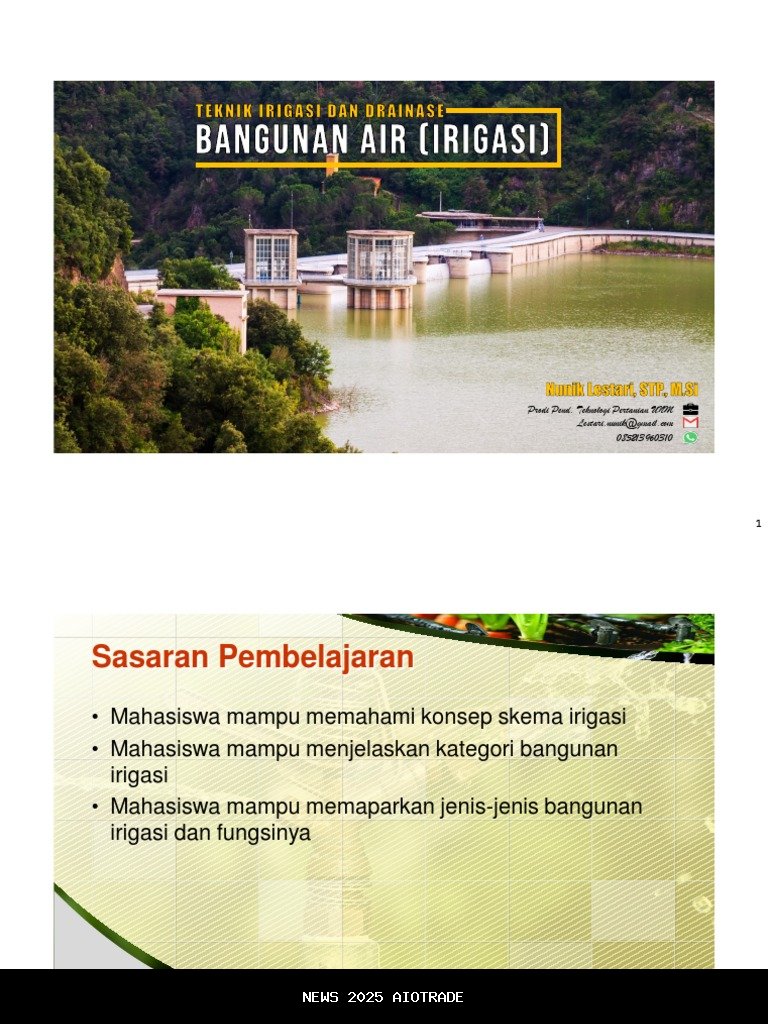 Gergaji Kayu dan Leher Menganga di Lokasi Proyek Irigasi
