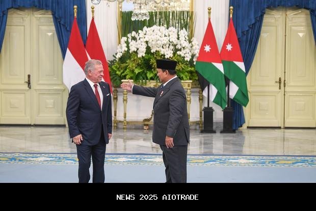Prabowo dan Raja Yordania Bahas Kemitraan Perdamaian Gaza
