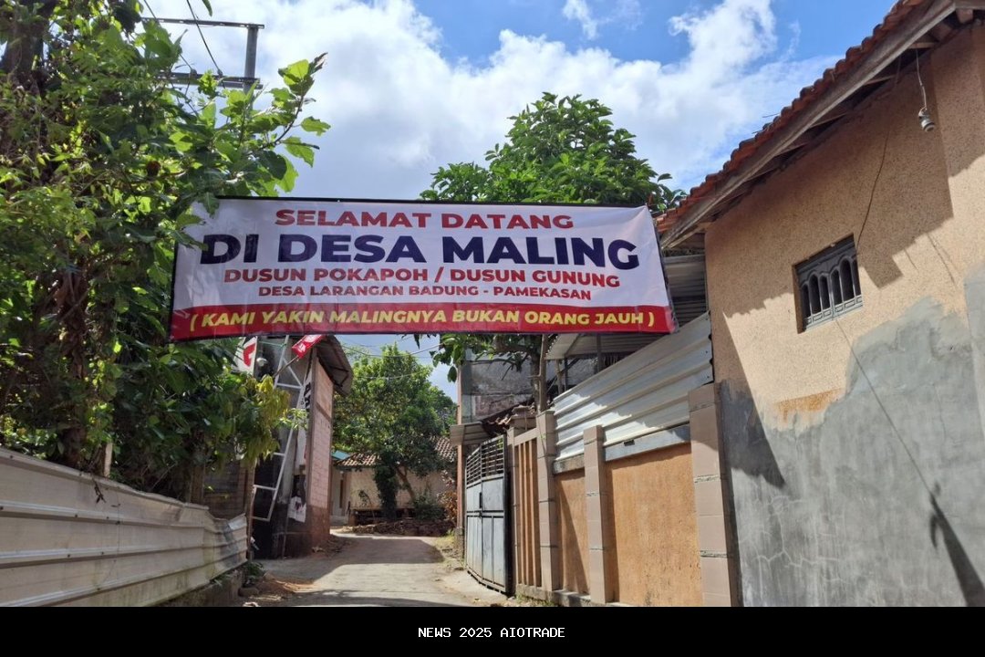 Geger Spanduk 'Selamat Datang di Desa Maling' Pamekasan, Motor Raib Tanpa Henti