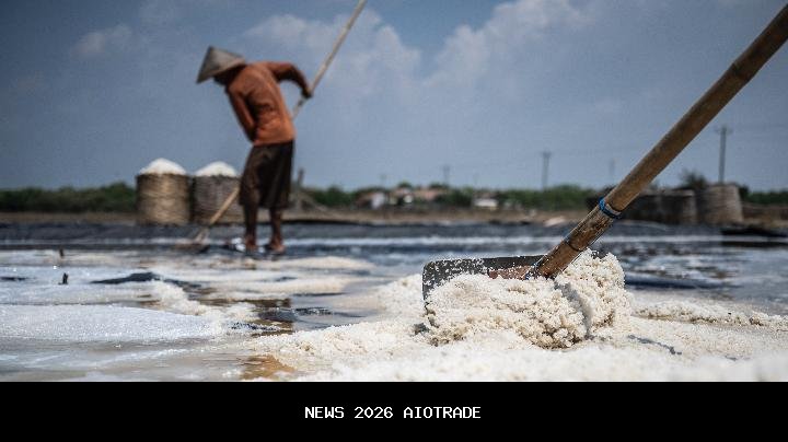 Produksi garam nasional turun 50 persen