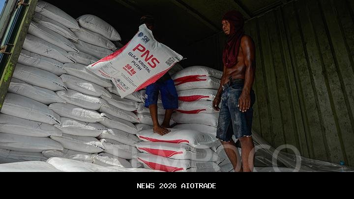 Indonesia Akan Impor 3,124 Juta Ton Gula Industri Tahun 2026