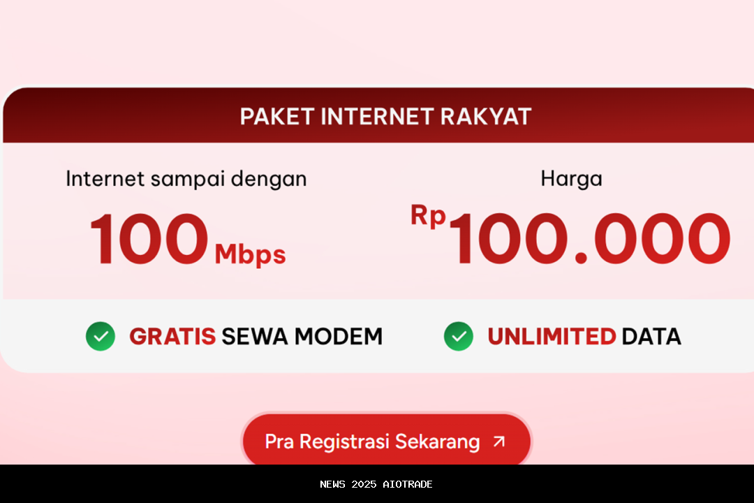 Jadwal distribusi internet rakyat, cara daftar dan cek lokasi