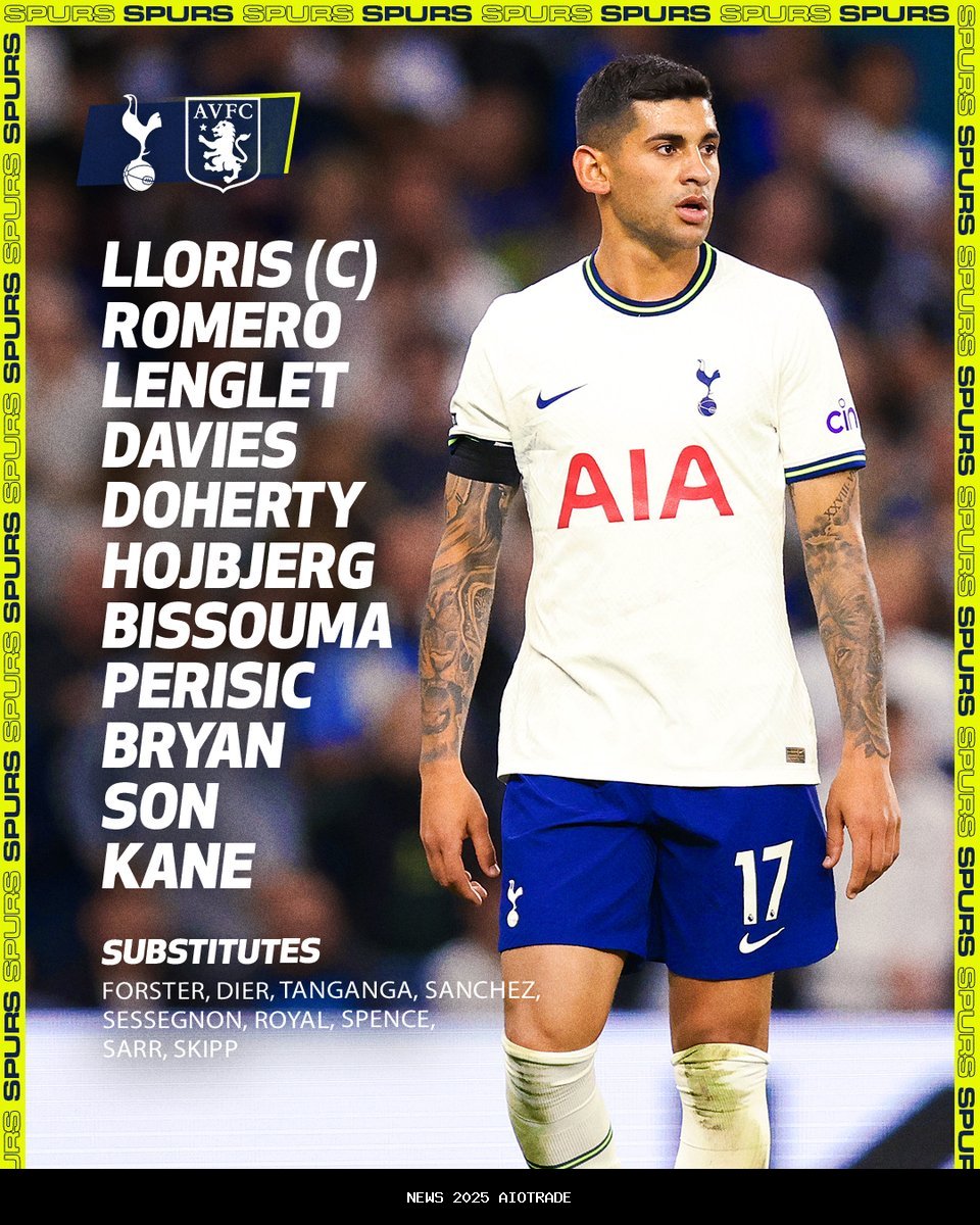 Susunan Pemain Tottenham vs Aston Villa 19 Oktober 2025, Laga Kandang untuk Bertahan di Papan Atas