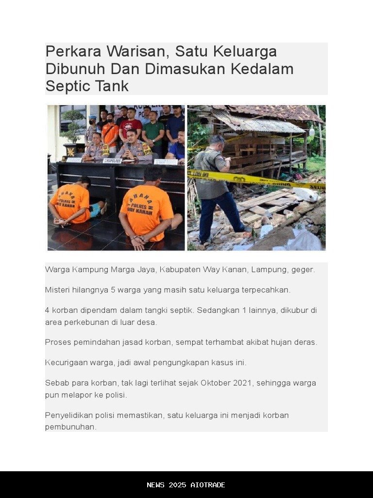 6 Fakta Mengejutkan Pembunuhan Satu Keluarga di Indramayu