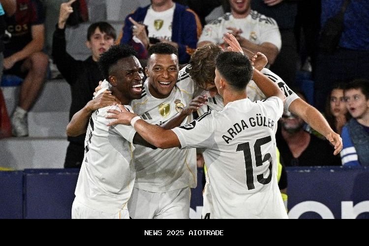 Hasil Levante Vs Real Madrid 1-4, Mbappe dan Vini Jr Bercahaya