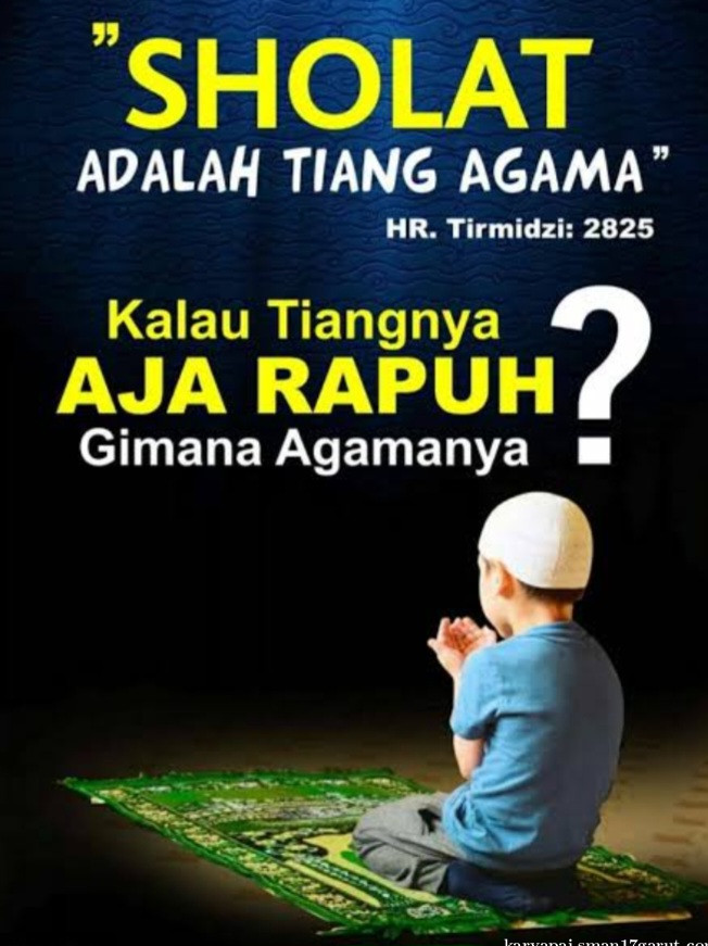 sholat tiang agama
