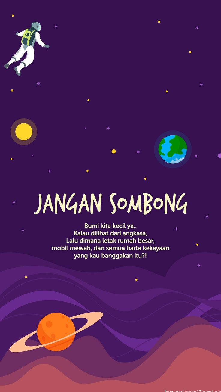 jangan sombong