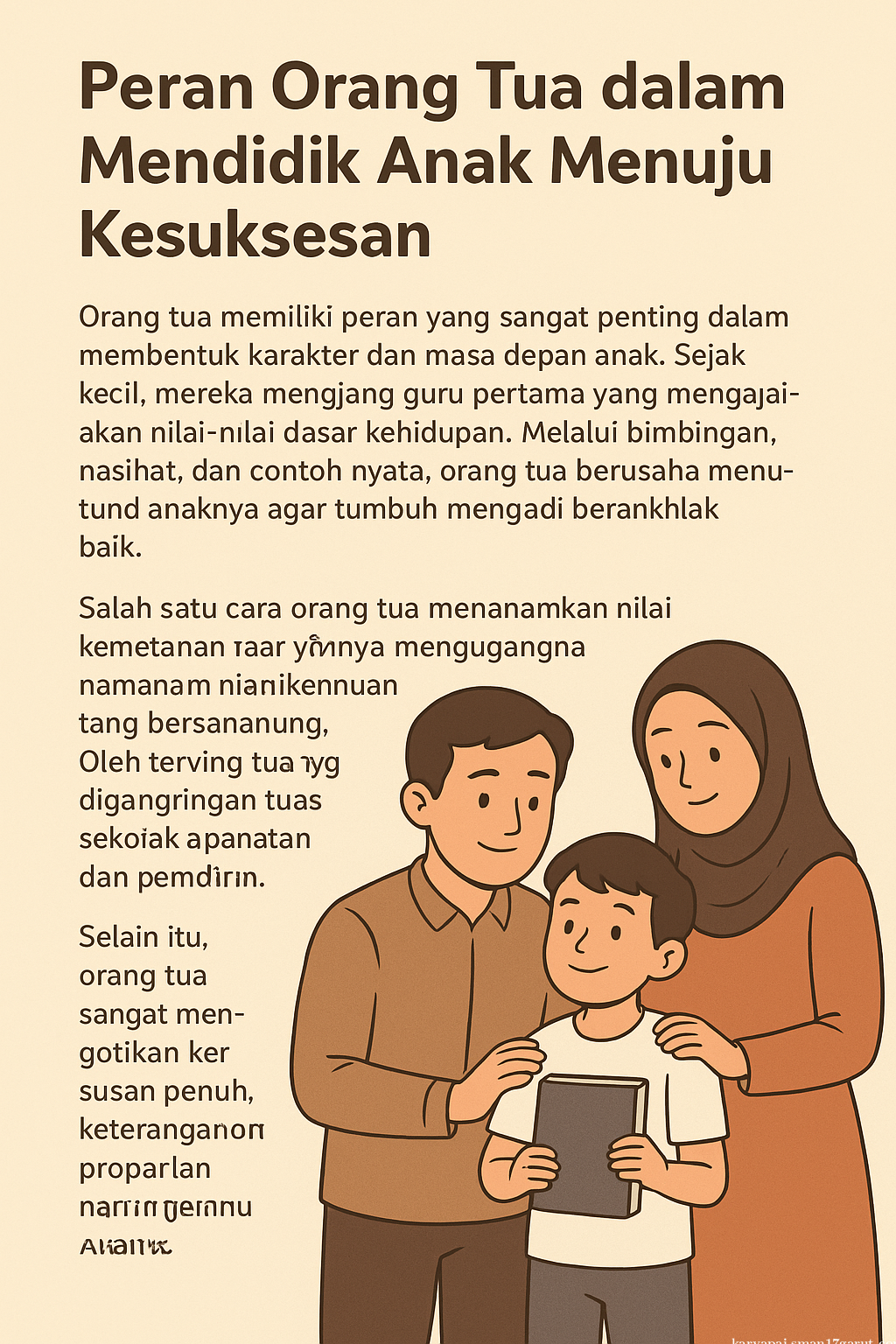 BIMBINGAN ORANG TUA SEBAGAI KUNCI KESUKSESAN HIDUP