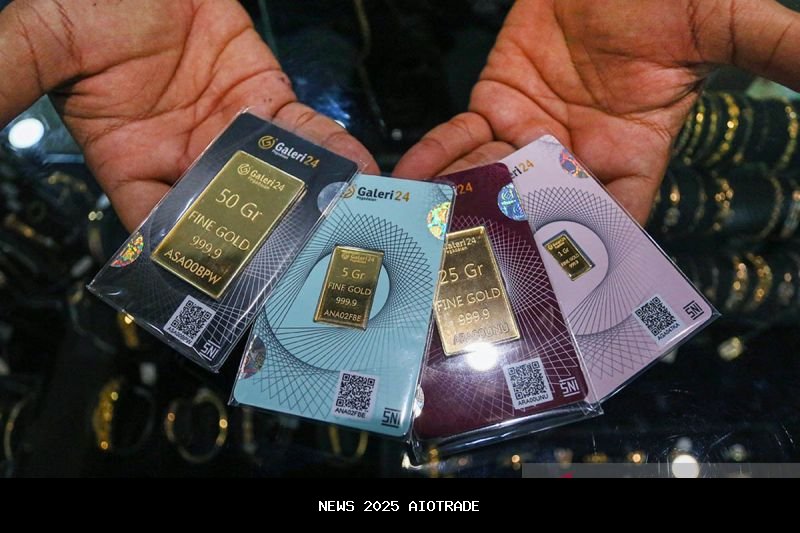 Harga emas Pegadaian hari ini stabil, UBS dan Galeri24 tetap tinggi