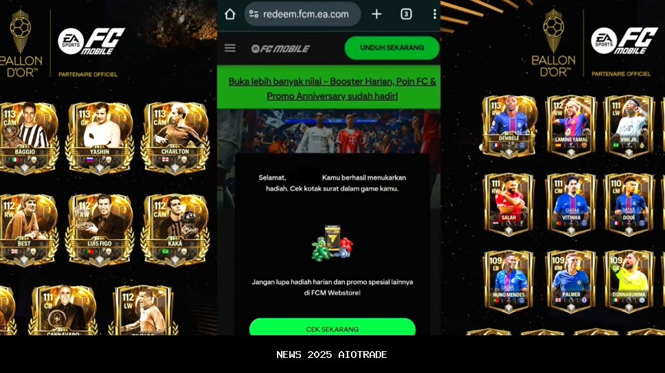 Update Terbaru! 32 Kode Redeem FC Mobile 22 Desember 2025: Dapatkan Henry 110, Fabregas 114, dan Banyak Berlian