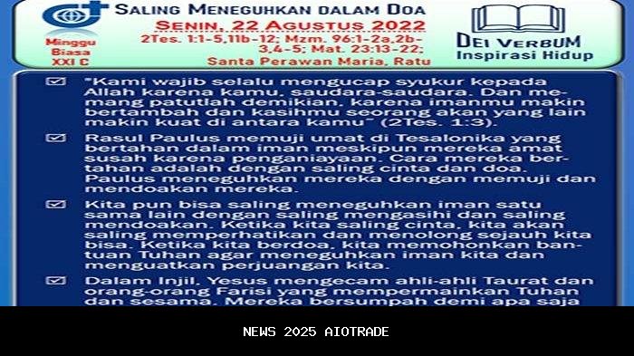 Injil Katolik 22 Desember 2025 dan Mazmur Tanggapan