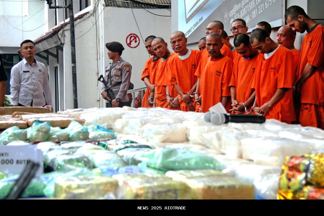 BNN ungkap 42 jaringan narkoba, 1.174 tersangka ditangkap di 2025