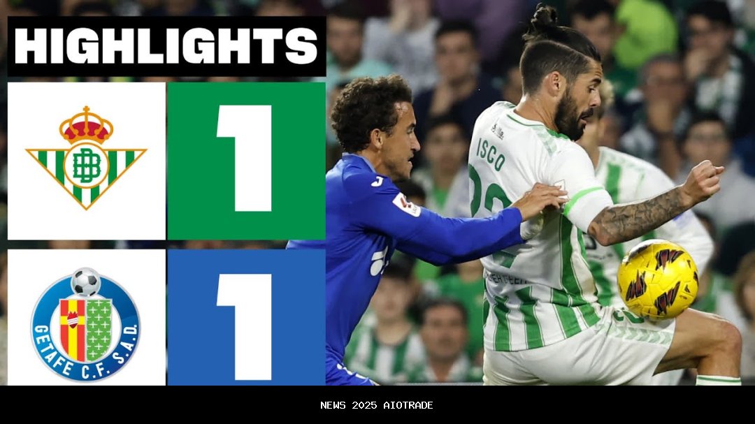 Real Betis Menggila, Getafe Kalah 4-0 di Laga Akhir 2025