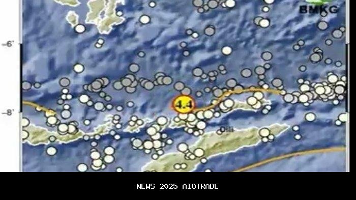 Gempa M 3.8 di Lembata NTT, Pusat Gempa Hari Ini via BMKG