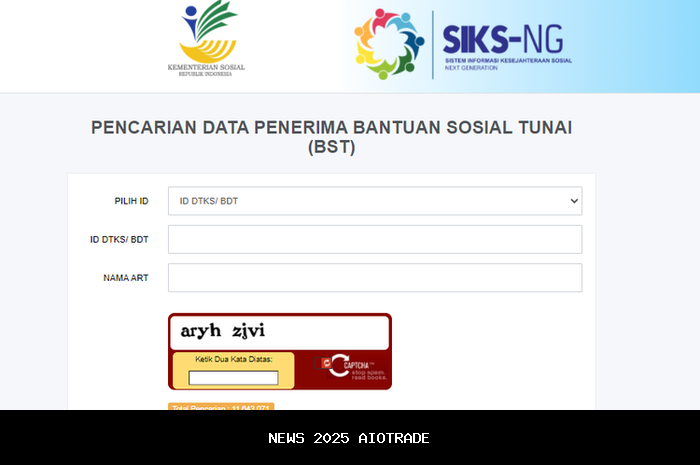 Pengajuan BLT Rp 900 Ribu Secara Langsung di Situs Resmi Kemensos