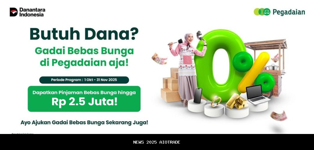Pegadaian Hadirkan Program Gadai Tanpa Bunga, Solusi Finansial Cepat dan Ringan