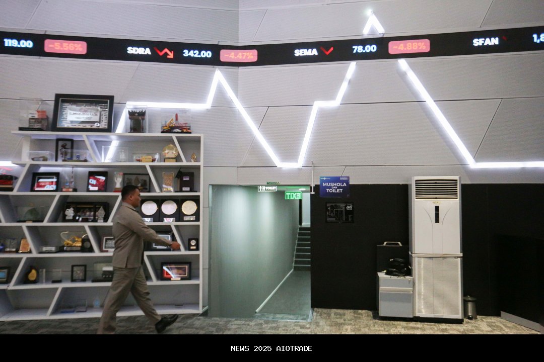 IHSG Naik 1,04% di Sesi I ke 7.828, Saham PSAB, BRMS, ANTM Mengilap