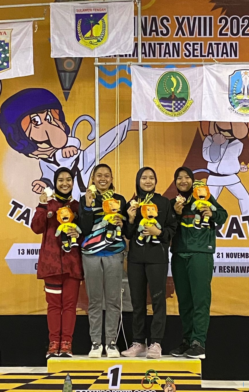 Tri Fachryanti Ramadhana Raih Medali Kumite 61 kg di PON Bela Diri Kudus