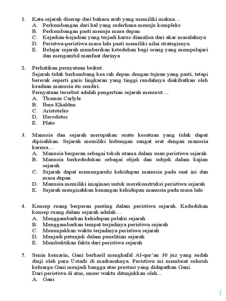Latihan Soal Ekonomi Kelas 10 Semester 1 Kurikulum Merdeka dan Jawaban