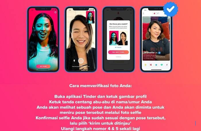 Tinder Tingkatkan Keamanan Pengguna dengan Perluasan Verifikasi Wajah ke Negara Lain
