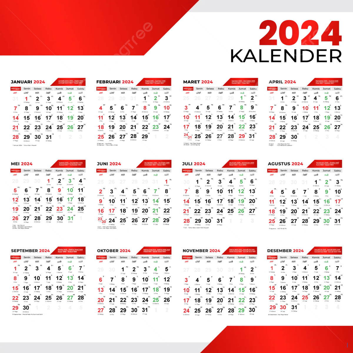 Kalender 2025: Apa Hari yang Dirayakan 24 September?
