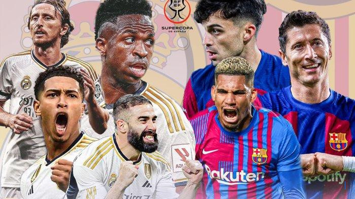 Link dan Cara Nonton Live Streaming Real Madrid vs Barcelona Malam Ini