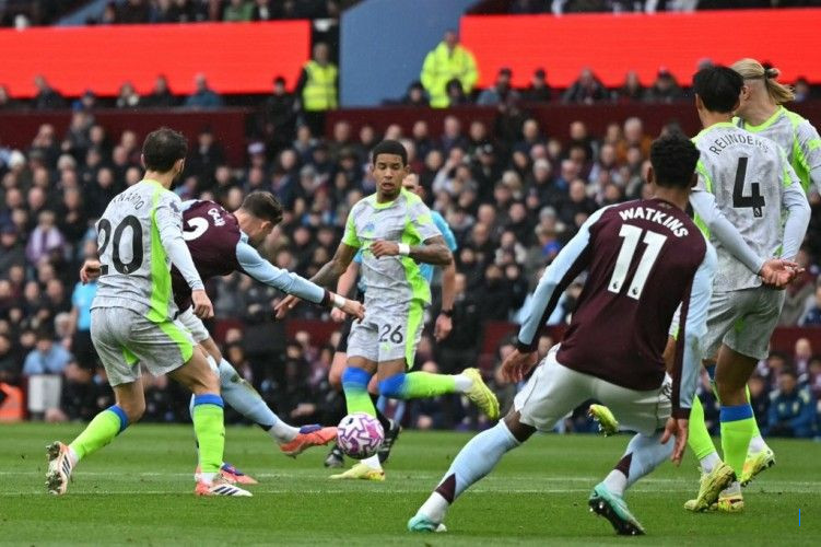 Hasil Liga Inggris - Gol Lemah Bikin Man City Kalah di Kandang Aston Villa