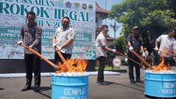 1,59 Juta Batang Rokok Ilegal Dihancurkan Pemkab Purbalingga dan Bea Cukai Purwokerto untuk Cegah Ke