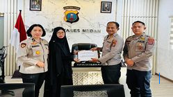 Simpati Wakapolrestabes Medan untuk Keluarga Alm Bripka Amrizal